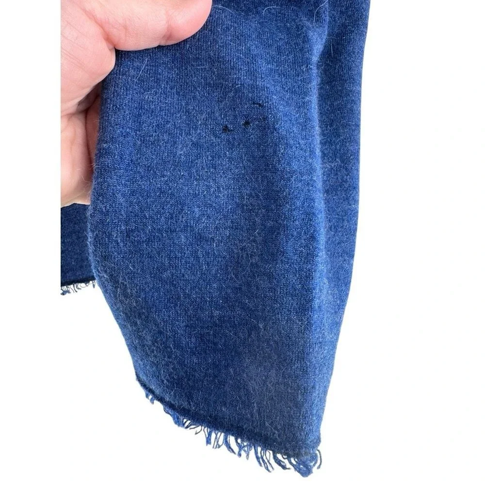 Eileen Fisher Women's Blue Felted Merino Wool Double Knit Jacket Size 1X